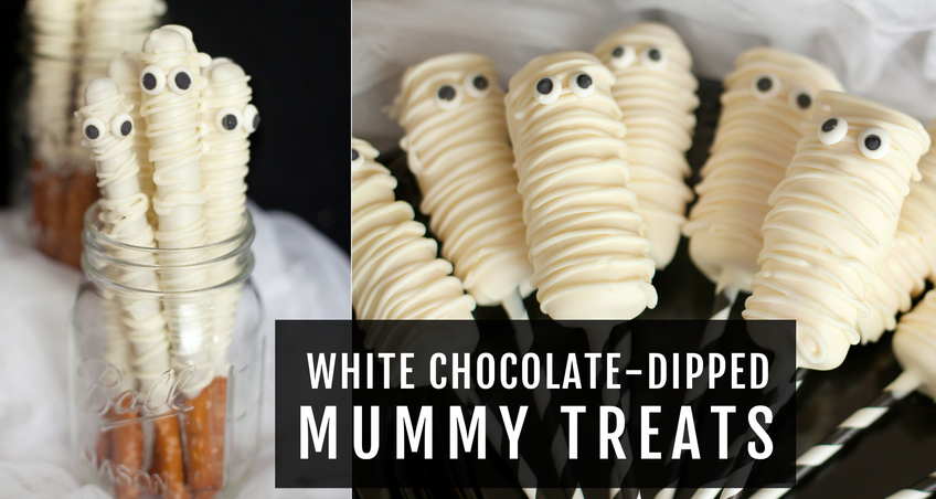 White Chocolate Dipped Mummy Treats