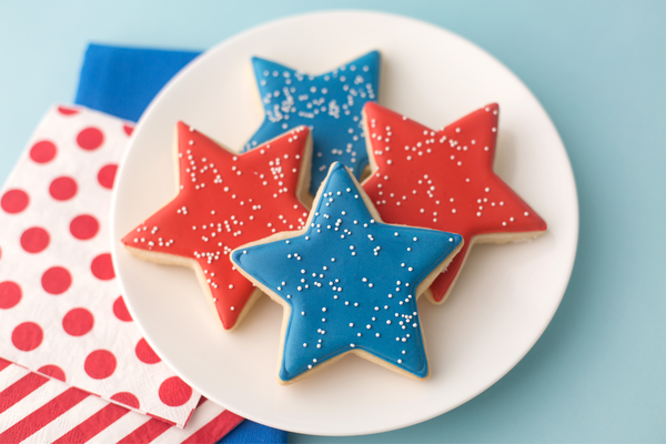 Patriotic STAR Sugar Cookie Gift Box (12 ct)