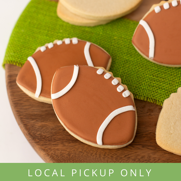 Football Single Cookies (2 Dozen) - LOCAL PICKUP