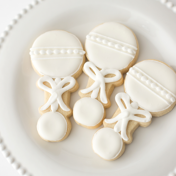 Baby Rattle Sugar Cookies - Gourmet Gift Box