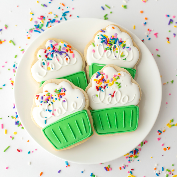 GREEN CUPCAKE COOKIES