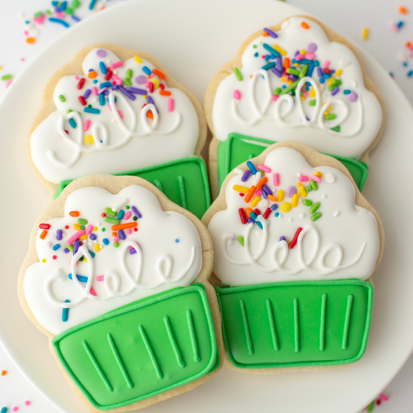 GREEN CUPCAKE COOKIES