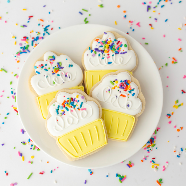 YELLOW CUPCAKE COOKIES