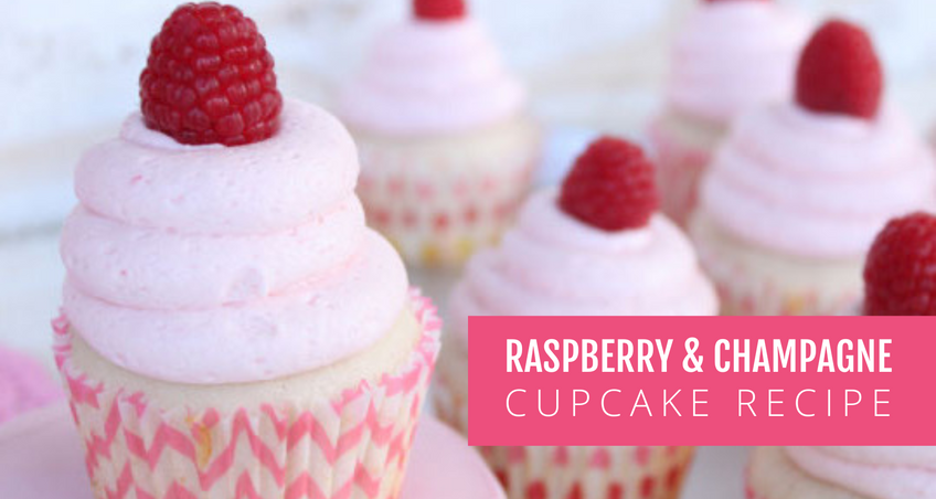 RASPBERRY AND CHAMPAGNE CUPCAKE RECIPE