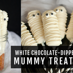 White Chocolate Dipped Mummy Treats