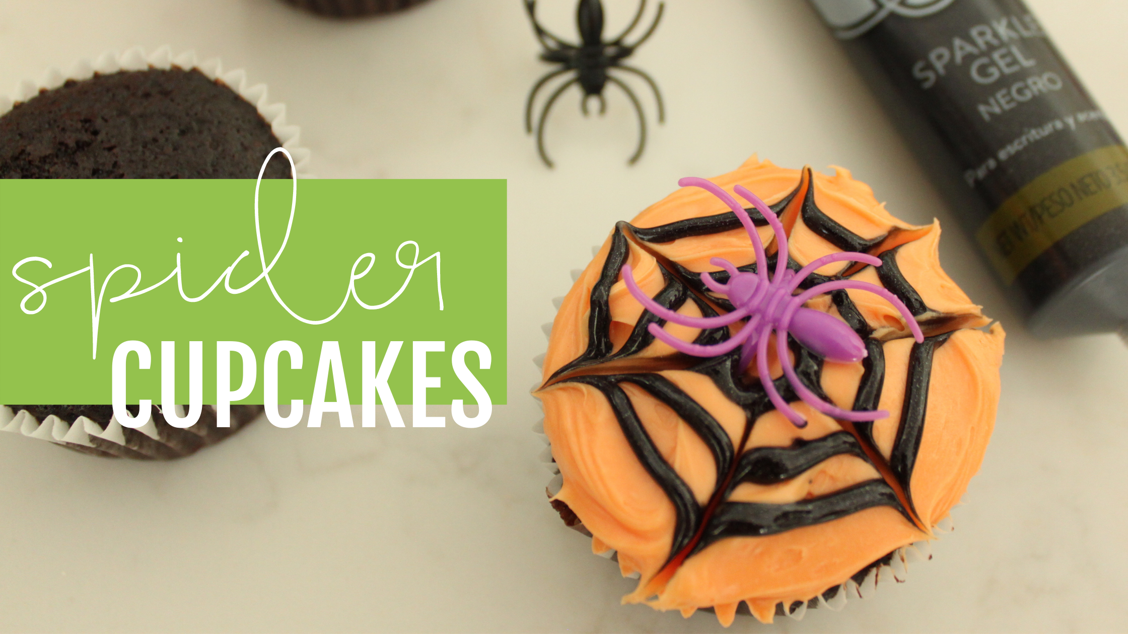 HOW TO MAKE SPIDER CUPCAKES