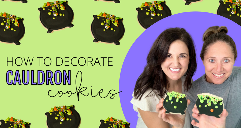 HOW TO DECORATE CAULDRON COOKIES
