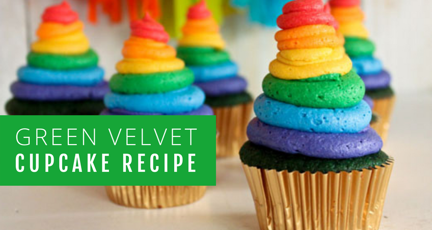 HOW TO MAKE GREEN VELVET CUPCAKES