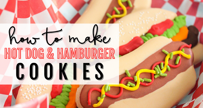 HOW TO MAKE HOT DOG & HAMBURGER COOKIES