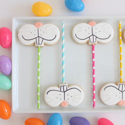 How to make Bunny Face Cookie Pops