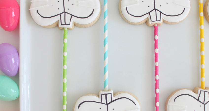 How to make Bunny Face Cookie Pops