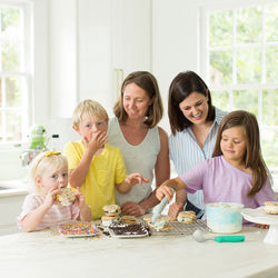 Picture of Moms and kids with cookies