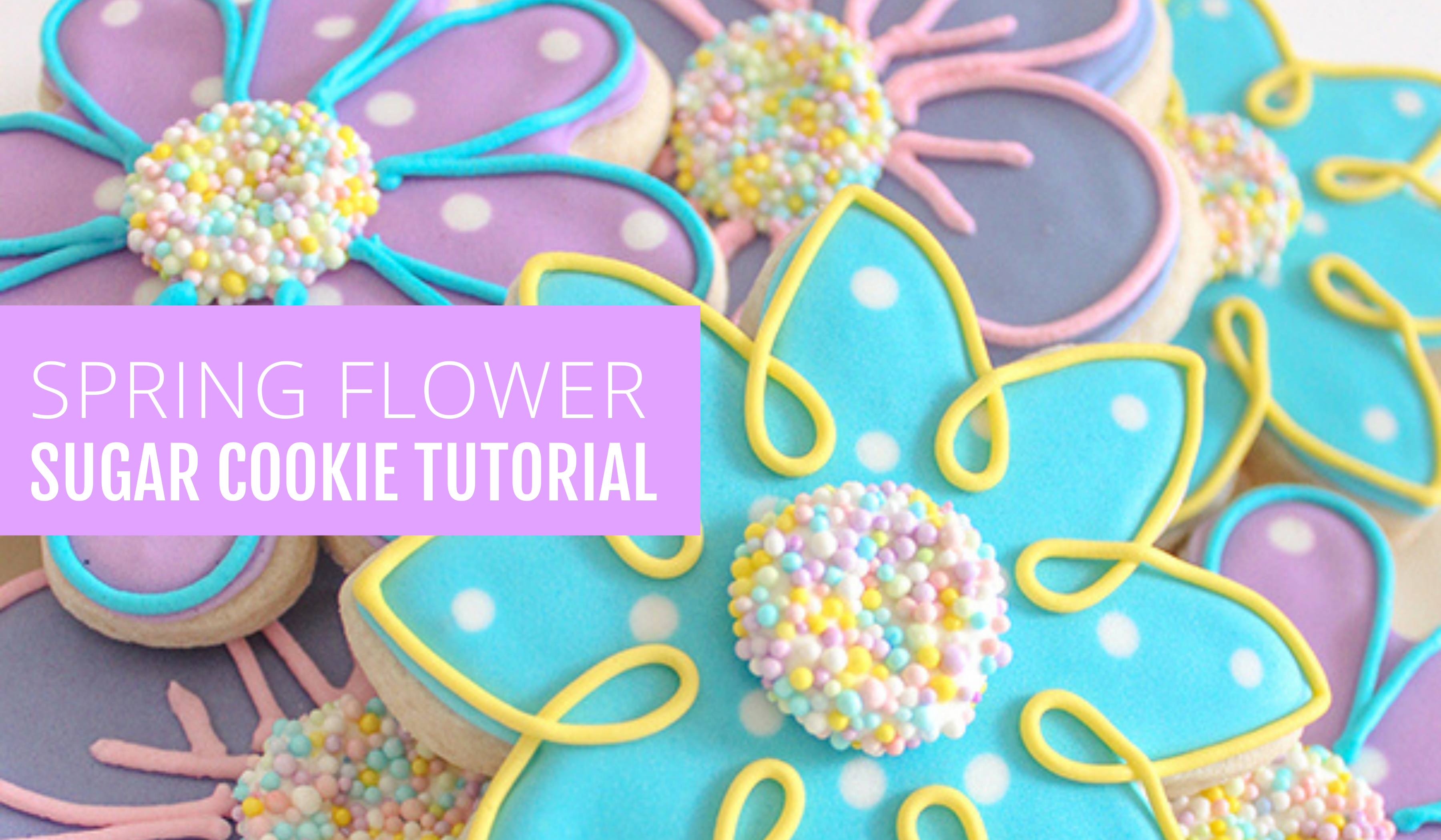 HOW TO MAKE SPRING FLOWER COOKIES ellenjaycookies