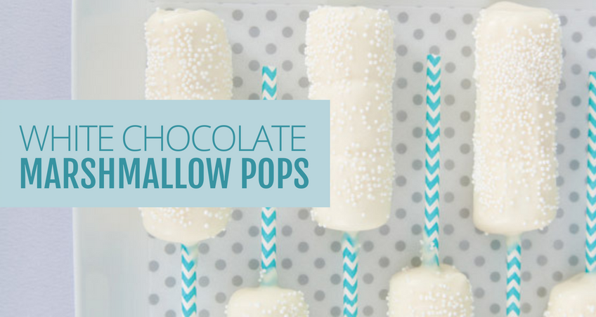 HOW TO MAKE WHITE CHOCOLATE MARSHMALLOW POPS