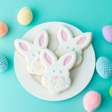 Jumbo Easter Bunny Cookie Favors - Half Dozen