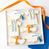 Graduation Cookie Gift Box (12ct) | Hand-Decorated in Your School Colors