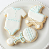 Baby Boy Shower Sugar Cookies - Gourmet Gift Box