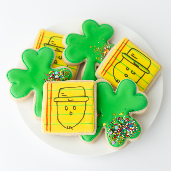 Crichton Leprechaun & Shamrock Sugar Cookies - Gourmet Gift Box