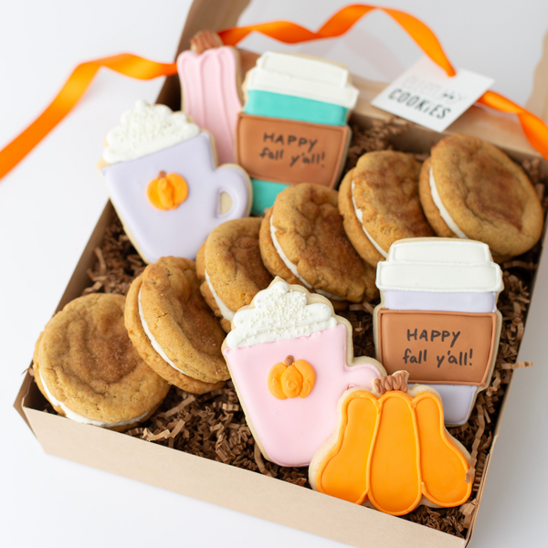 Latte Cookies + Pumpkin Spice Sammies – Gourmet Gift Box