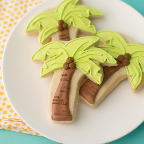 Palm Tree Cookies (24 ct) | Hand-Decorated Cookie Gift Box