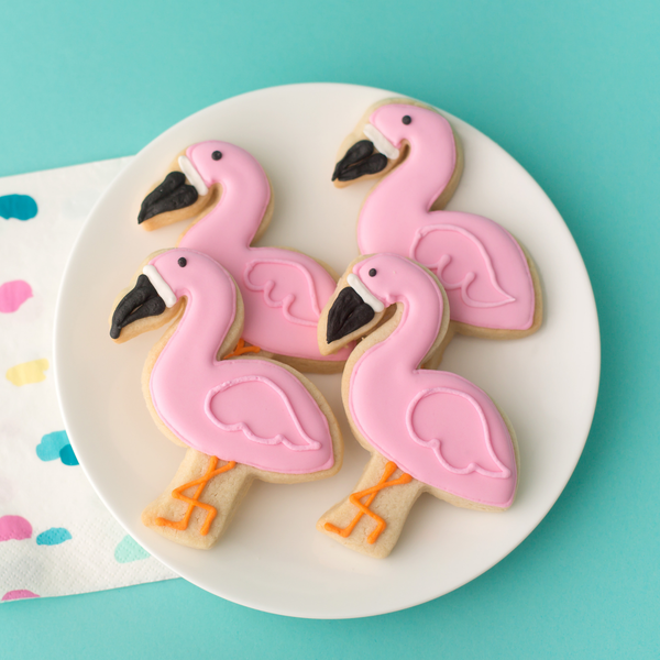 Flamingo Cookies (24 ct) | Hand-Decorated Cookie Gift Box
