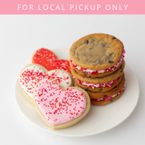 Valentine's Day Heart Cookies & Sammies Gift Box Dozen | LOCAL PICKUP