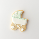 Sage Green Baby Shower Sugar Cookies - Gourmet Gift Box