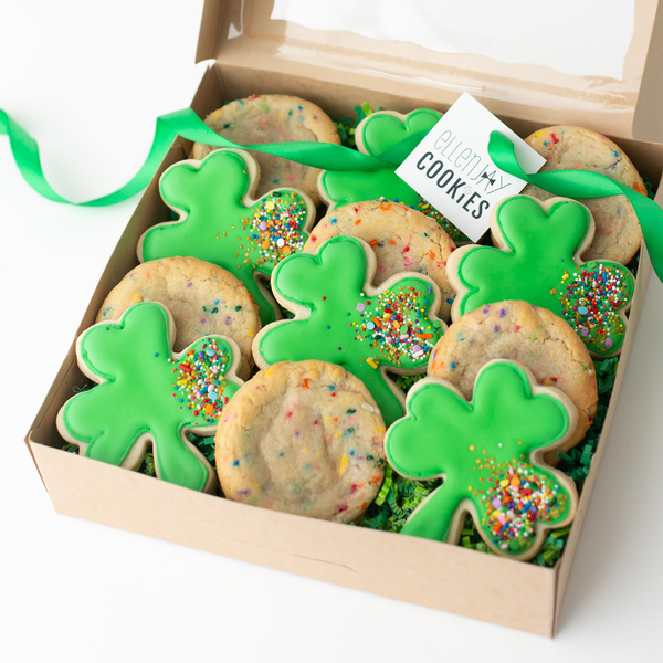 Shamrock Cookies & Funfetti Sammies – St. Patrick’s Day Gift Box