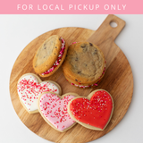 Valentine's Day Heart Cookies & Sammies Gift Box Dozen | LOCAL PICKUP