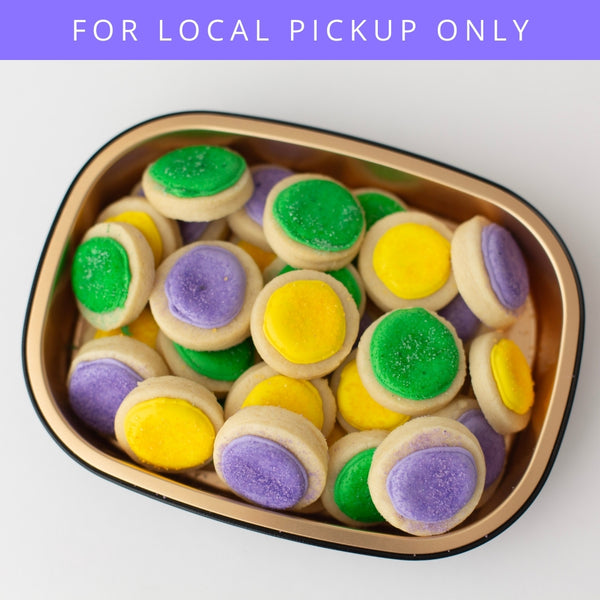 Mardi Gras Sugar Cookie Bites | LOCAL PICKUP