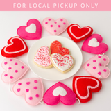 Valentine's Day Heart Cookies & Sammies Gift Box Dozen | LOCAL PICKUP