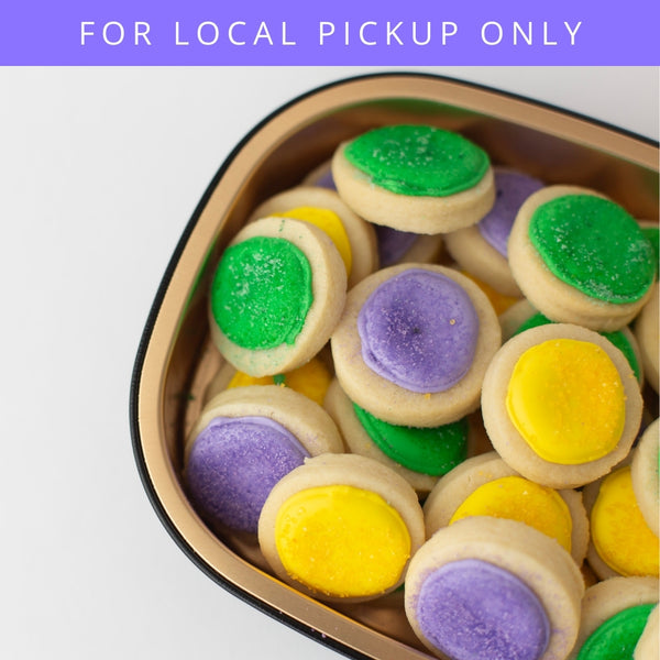 Mardi Gras Sugar Cookie Bites | LOCAL PICKUP