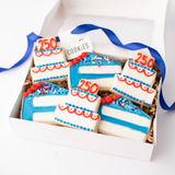 America’s 250th Birthday Sugar Cookies - 4th of July Gift Box