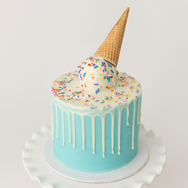 Ice Cream Cone Drip Cake - LOCAL PICKUP ONLY