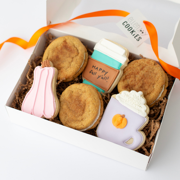 Latte Cookies + Pumpkin Spice Sammies – Gourmet Gift Box