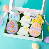 Easter Bunny & Egg Sugar Cookies - Gourmet Gift Box