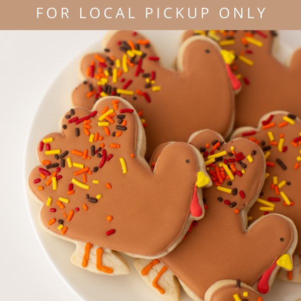 Turkey Sugar Cookie Gift Box (12ct) - LOCAL PICKUP