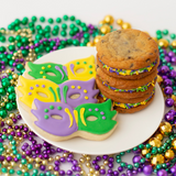 Mardi Gras Sugar Cookies & Sammies Gift Set Dozen