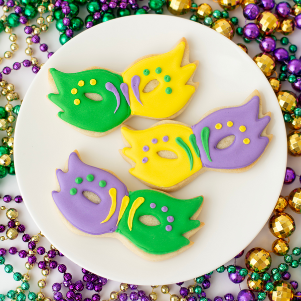 Mardi Gras Sugar Cookie -Gourmet Gift Box Dozen