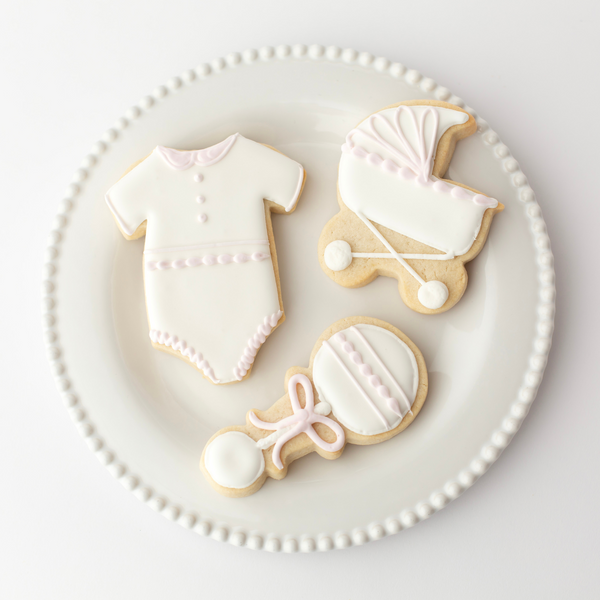 Baby Girl Shower Sugar Cookies - Gourmet Gift Box