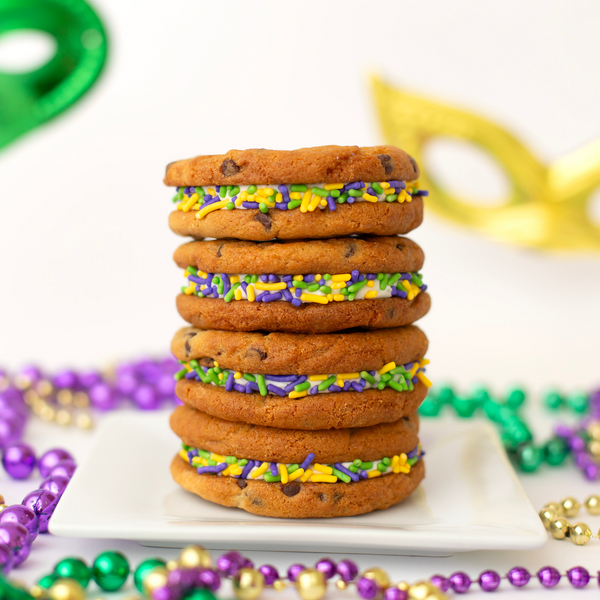 Mardi Gras Sammies - Gourmet Cookie Gift Box Dozen