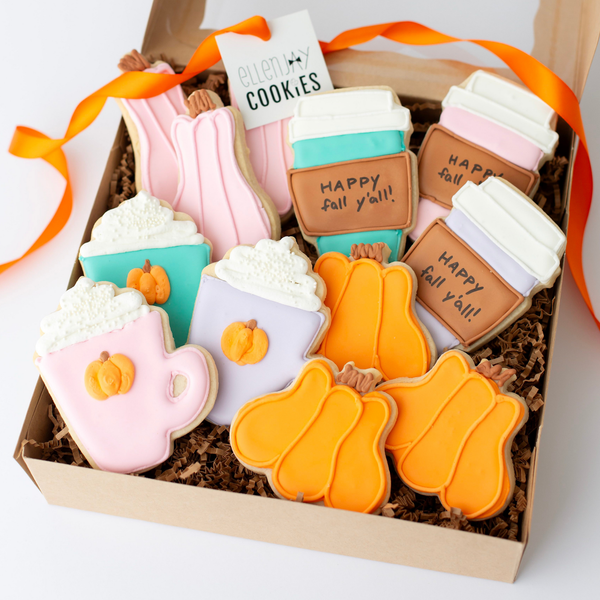 Pumpkin Spice Latte Sugar Cookies – Gourmet Gift Box