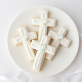 Baptism Cross Sugar Cookies - Gourmet Gift Box