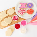 Valentine's Day Cookie Decorating Kit – DIY Dozen with Buttercream + Sprinkles