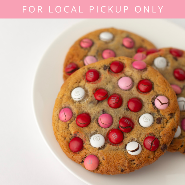 Valentine's Day Jumbo M&M Cookie Gift Box Dozen | LOCAL PICKUP
