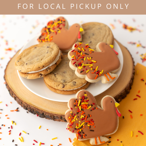 Turkey Sugar Cookie & Buttercream Sammie Gift Box (12ct) - LOCAL PICKUP