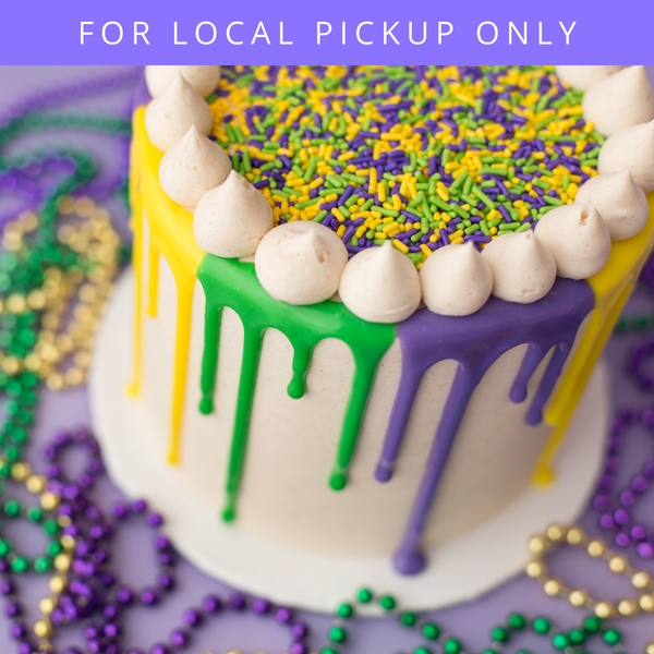 Mardi Gras Cinnamon Streusel Cake - 6 inch | LOCAL PICKUP