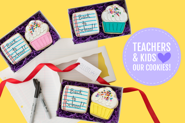 Back to School Sugar Cookie Gift Box 2ct (Set of 3 Boxes)