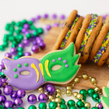 Mardi Gras Sugar Cookies & Sammies Gift Set Dozen