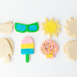 Summer Cookie Decorating Kit – 12 Sugar Cookies with Buttercream & Sprinkles